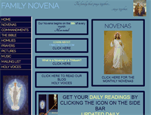 Tablet Screenshot of familynovena.com